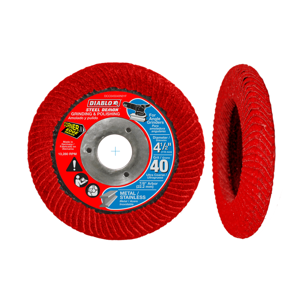 4-1/2 in. Steel Demon Corner-Edge Flap Disc 40 Grit