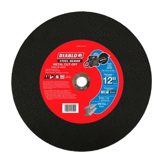 Steel Demon 12 In. Metal High Speed Cut Off Disc 1 In.
