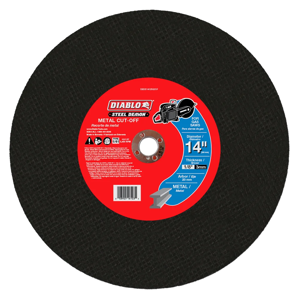 Steel Demon 14 In. Metal High Speed Cut Off Disc 20Mm