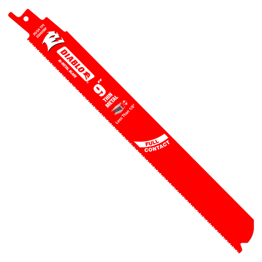 9 in. Bi-Metal Recip Blade for Thin Metal (Less than 1/8 in.) (5-Pack)