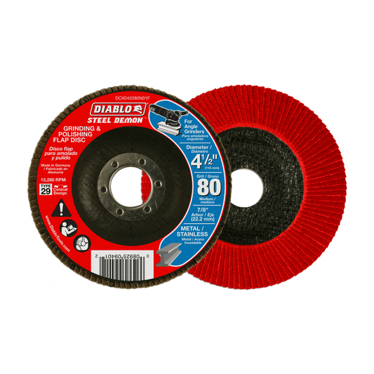 4-1/2 in. Steel Demon Flap Disc 80 Grit - Type 29