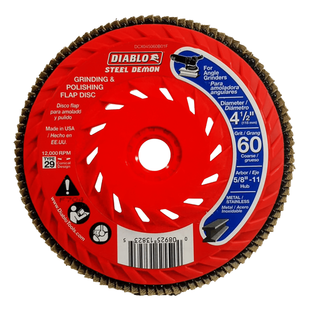 4-1/2 in. Steel Demon Flap Disc 60 Grit - with Speed Hub